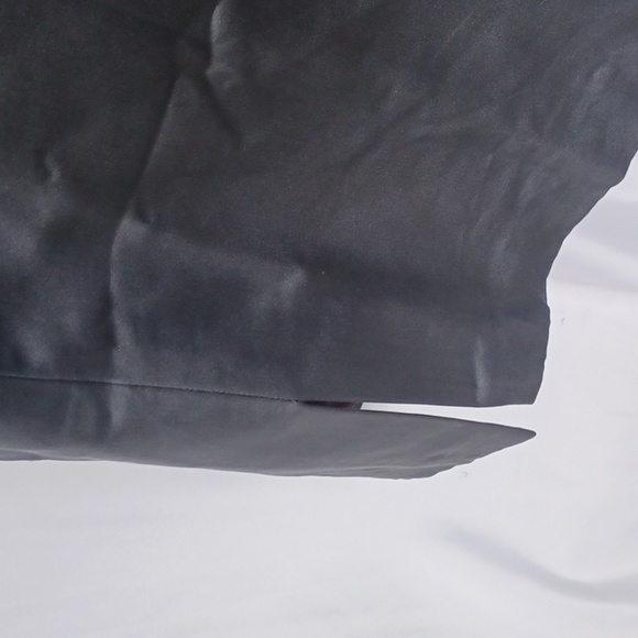 NWT BROOKS BROTHERS Dress Gray Silk Satin Sz 12, Side Zip, 20" PTP, 37" lg L - Picture 6 of 8